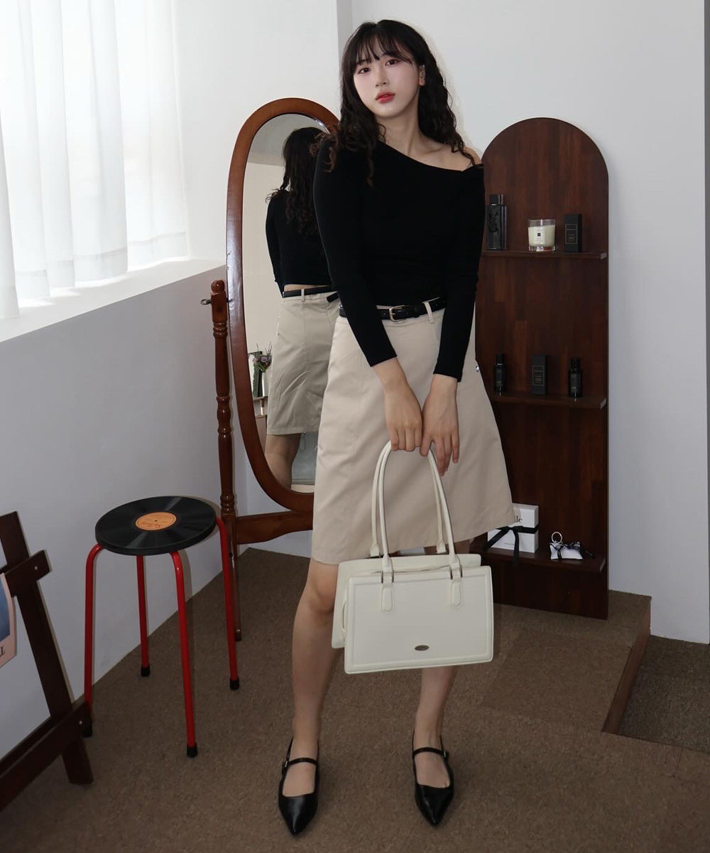 Heritage Shoulder Bag - Cream