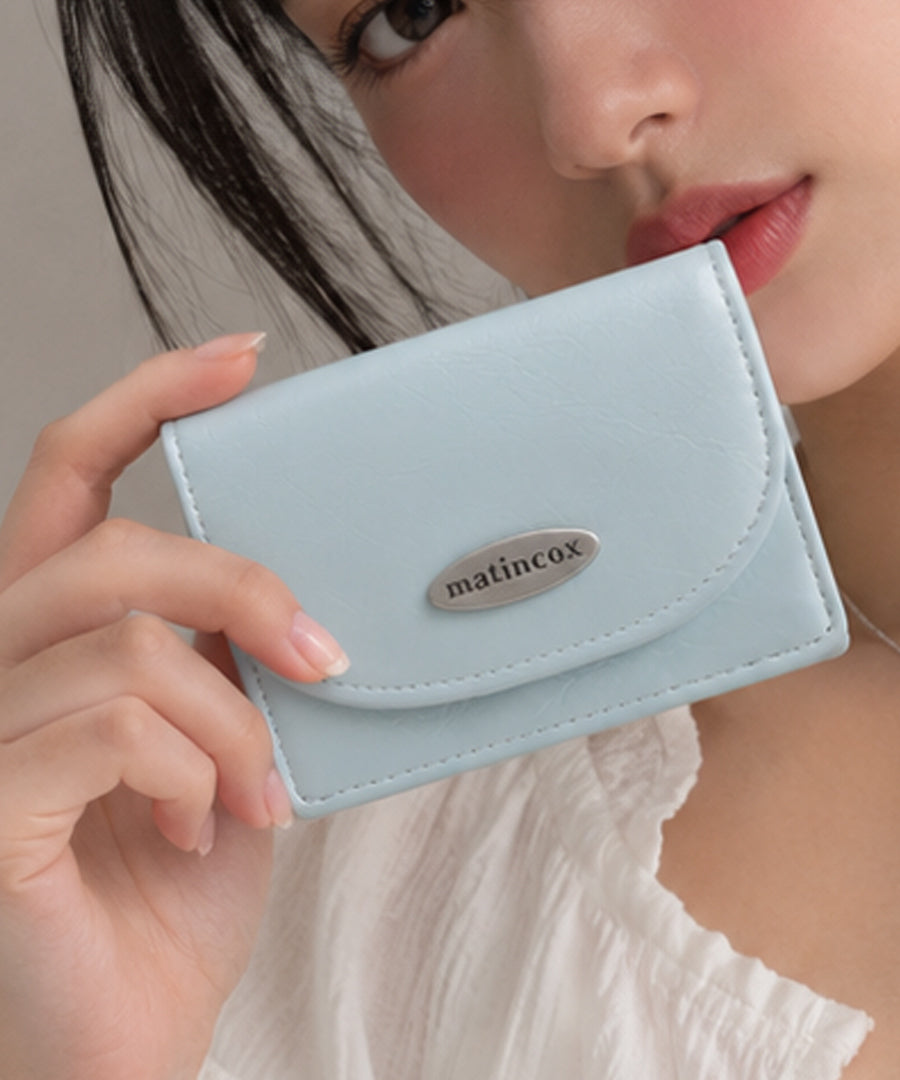 Compact Fold Wallet - Sky Blue
