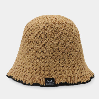 Bohem Knit Bucket - Brown