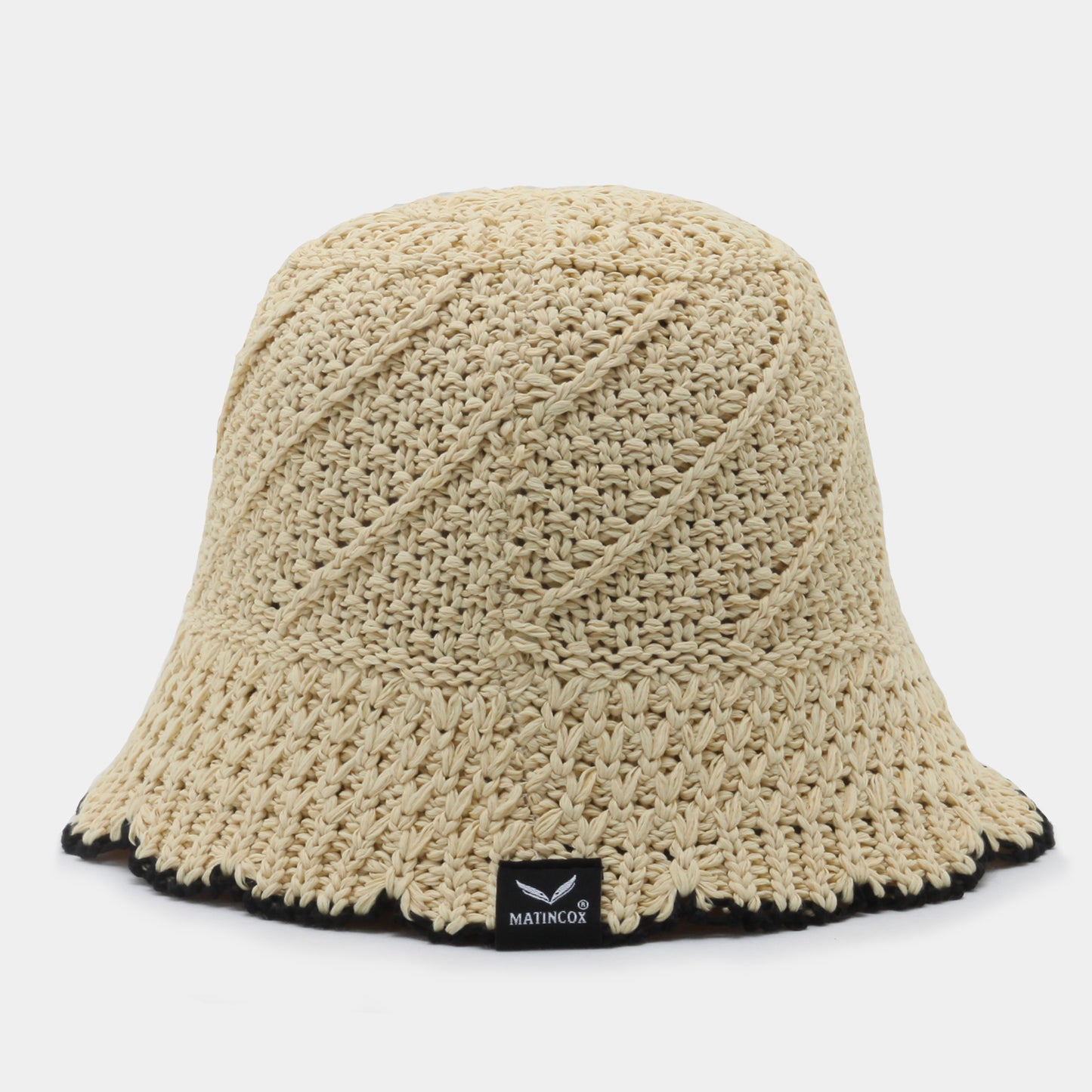 Bohem Knit Bucket - Beige