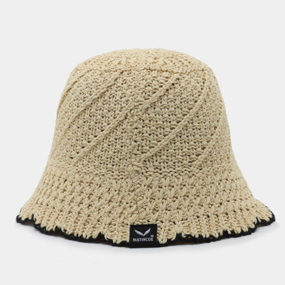 Bohem Knit Bucket - Beige
