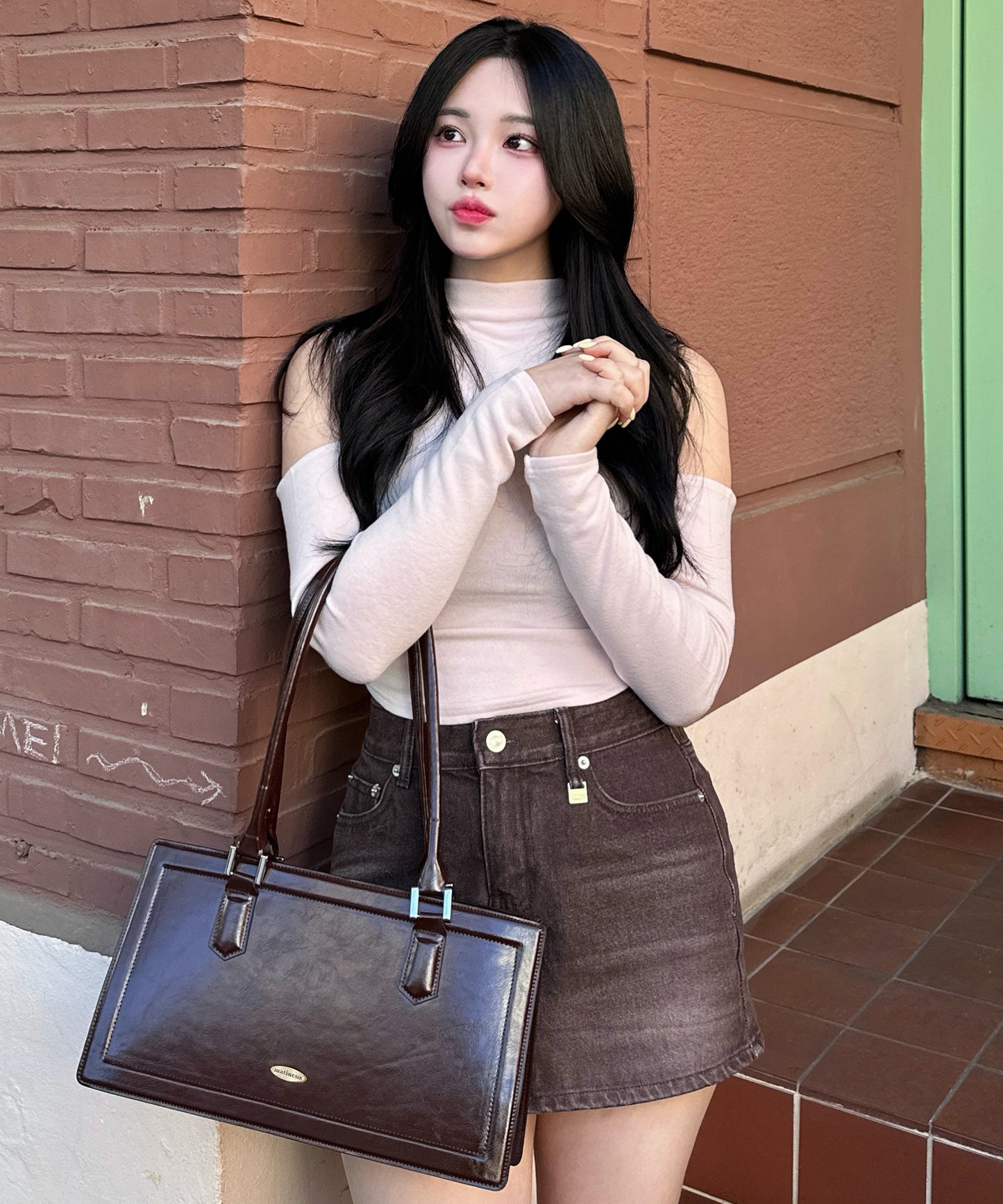 Heritage Shoulder Bag - Chocolate