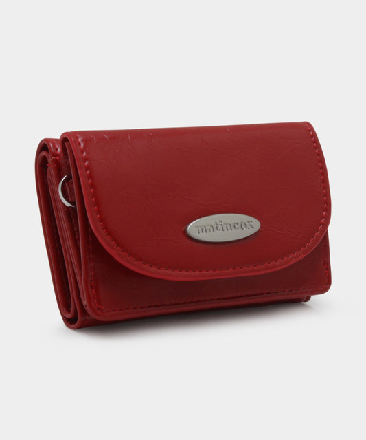 Compact Fold Wallet - Red