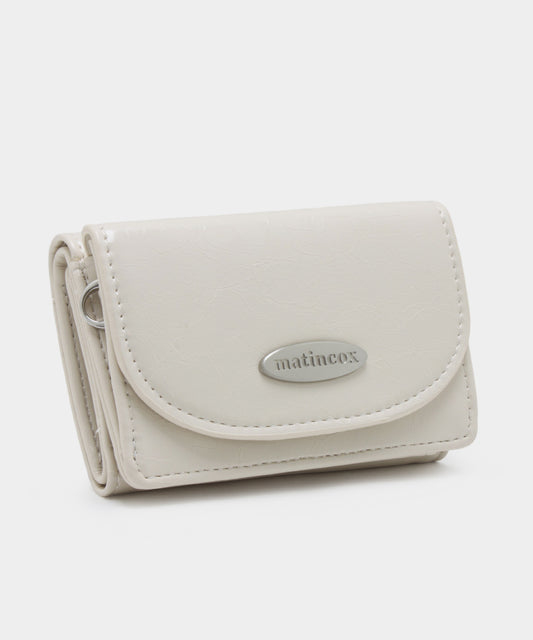 Compact Fold Wallet - Cream