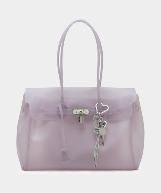 Jelly Keyring Bag - Light Purple
