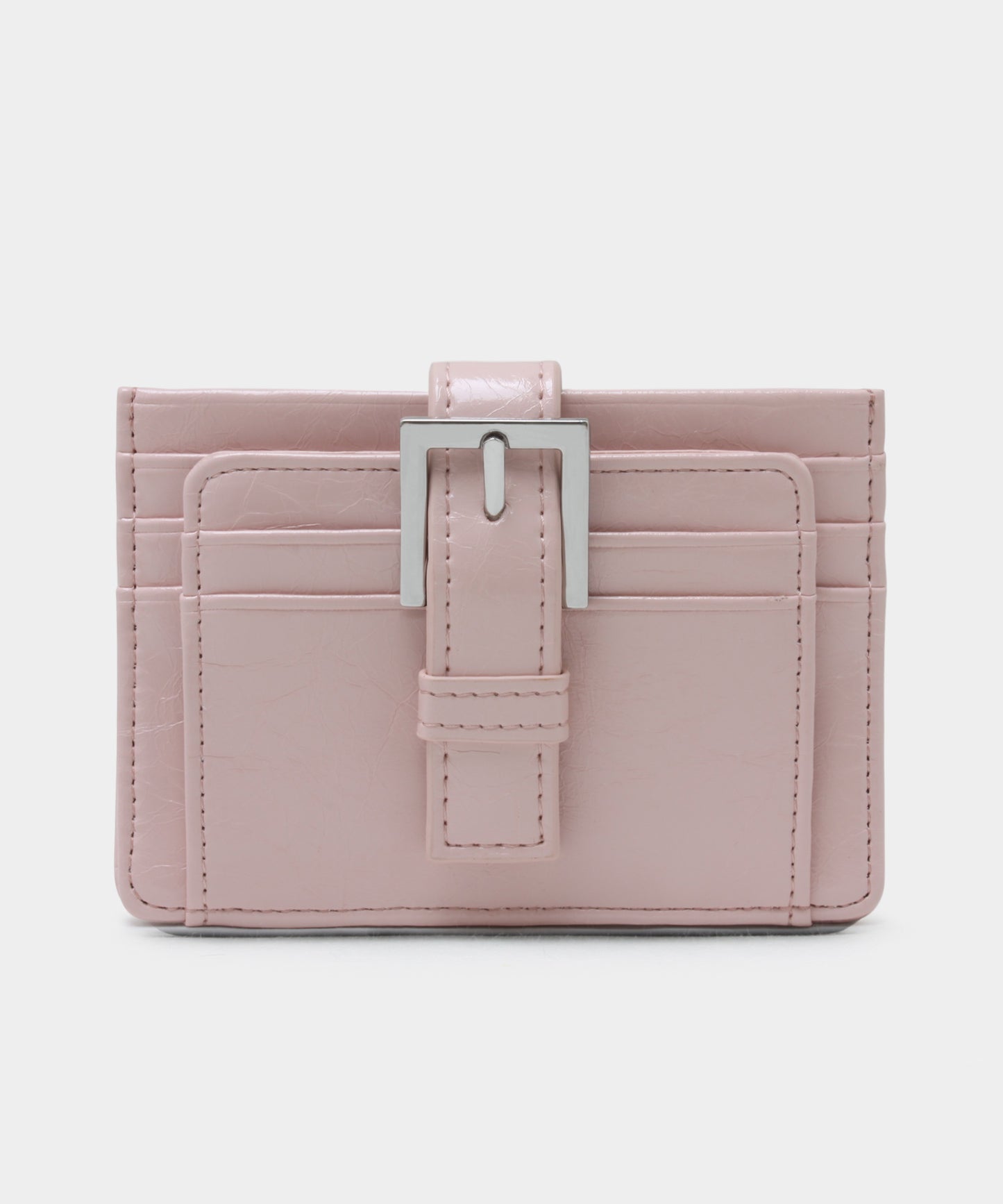 Buckle Card Wallet - Soft Pink