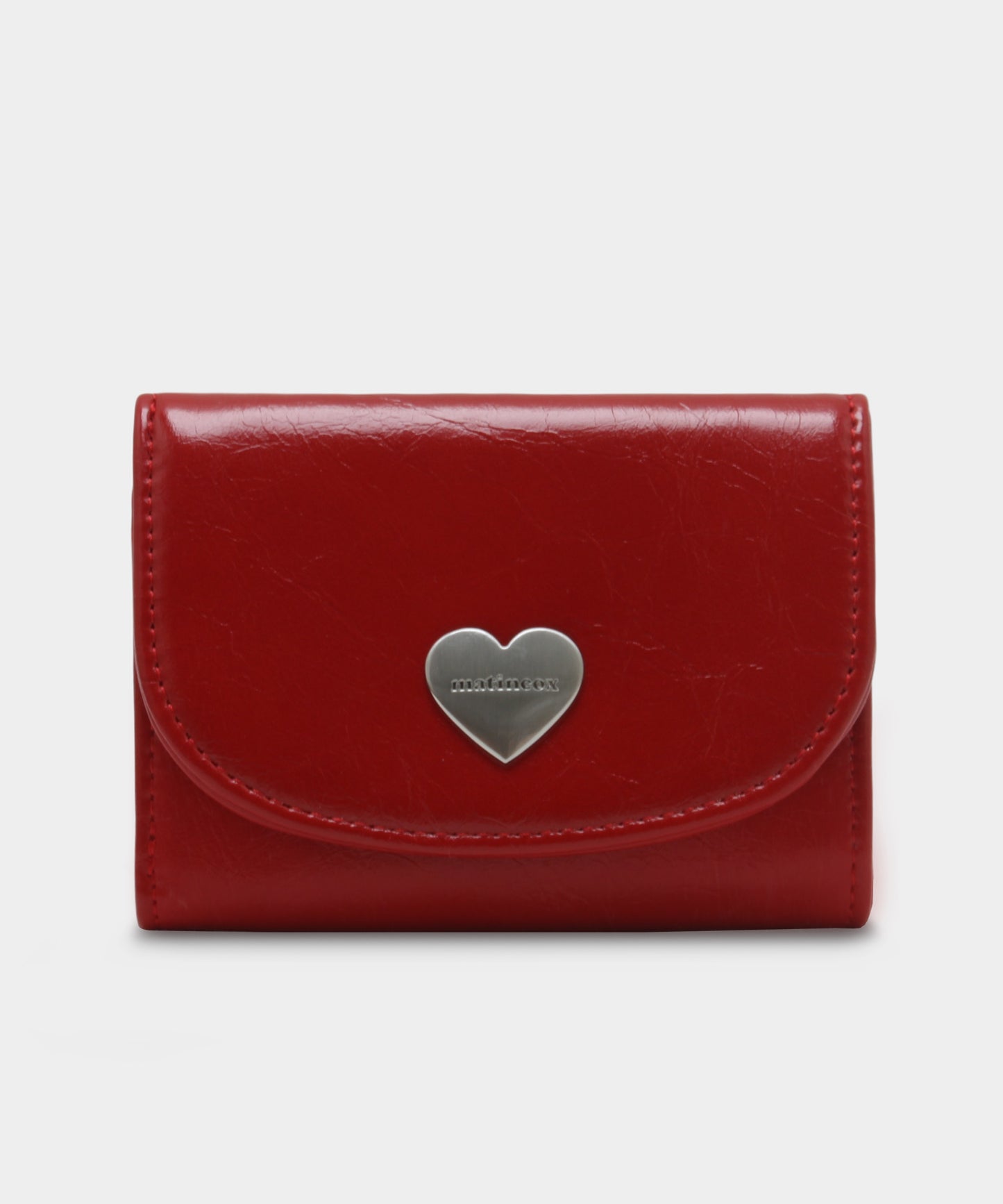 Heart Fold Wallet - Red