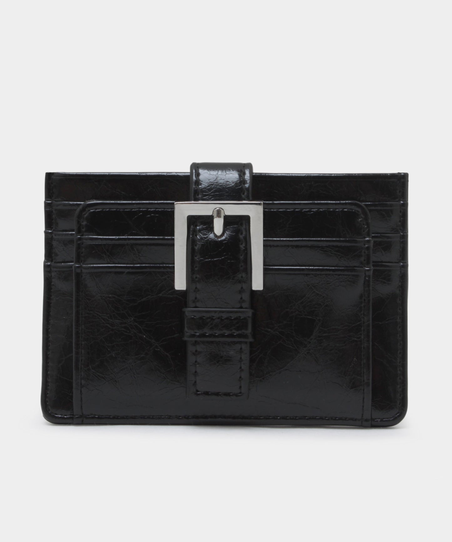 Buckle Card Wallet - Black