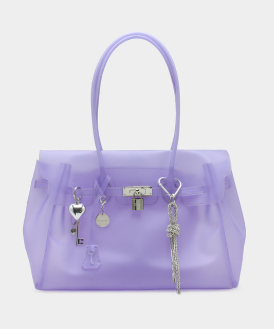 Jelly Keyring Bag - Purple