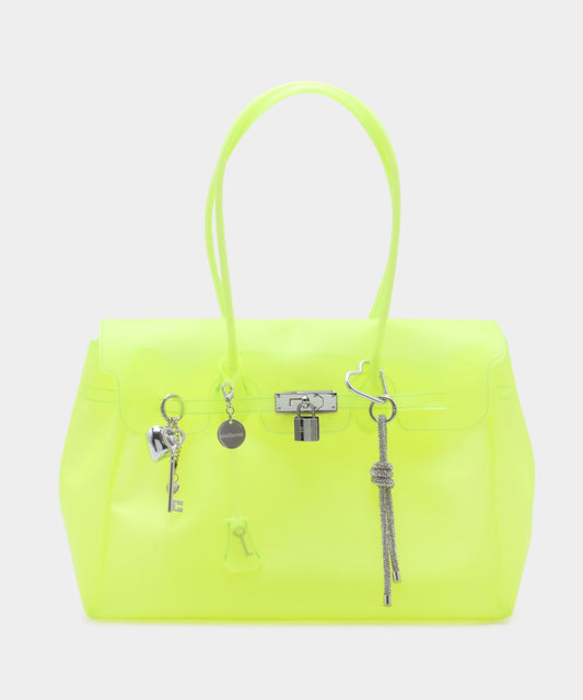 Jelly Keyring Bag - Lime