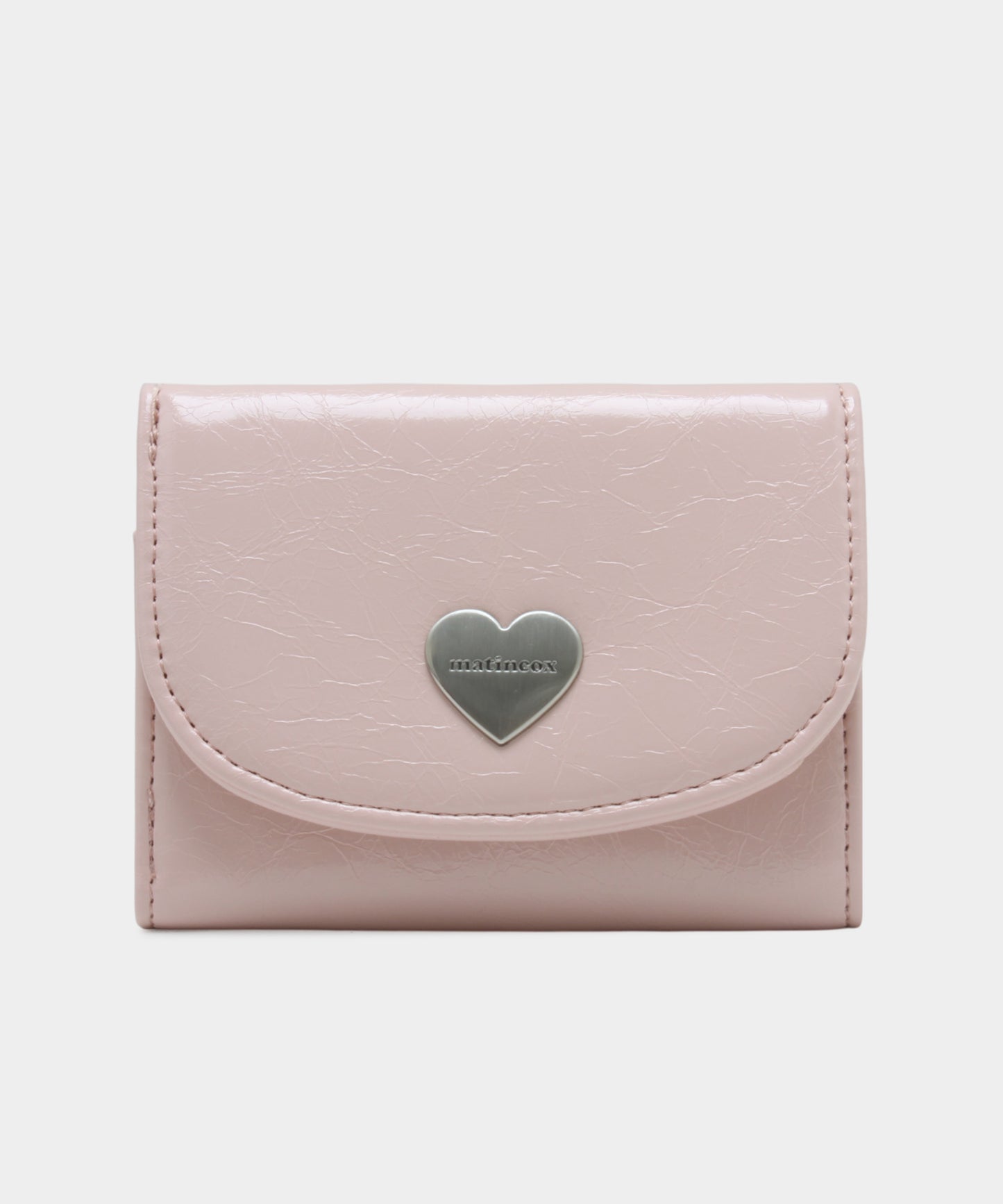 Heart Fold Wallet - Soft Pink