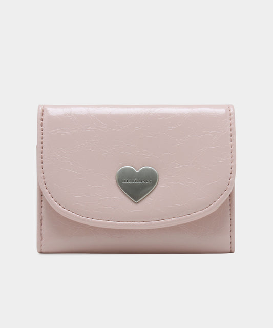 Heart Fold Wallet - Soft Pink