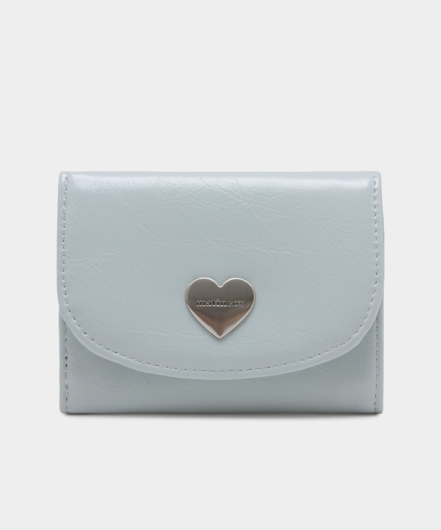 Heart Fold Wallet - Sky Blue
