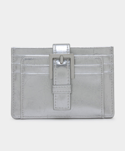 Buckle Card Wallet - Silver