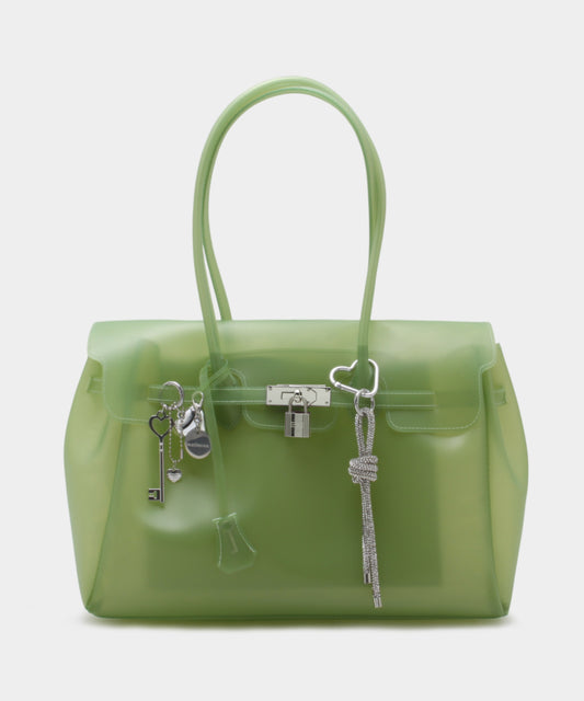 Jelly Keyring Bag - Green