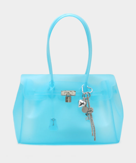 Jelly Keyring Bag - Sky Blue