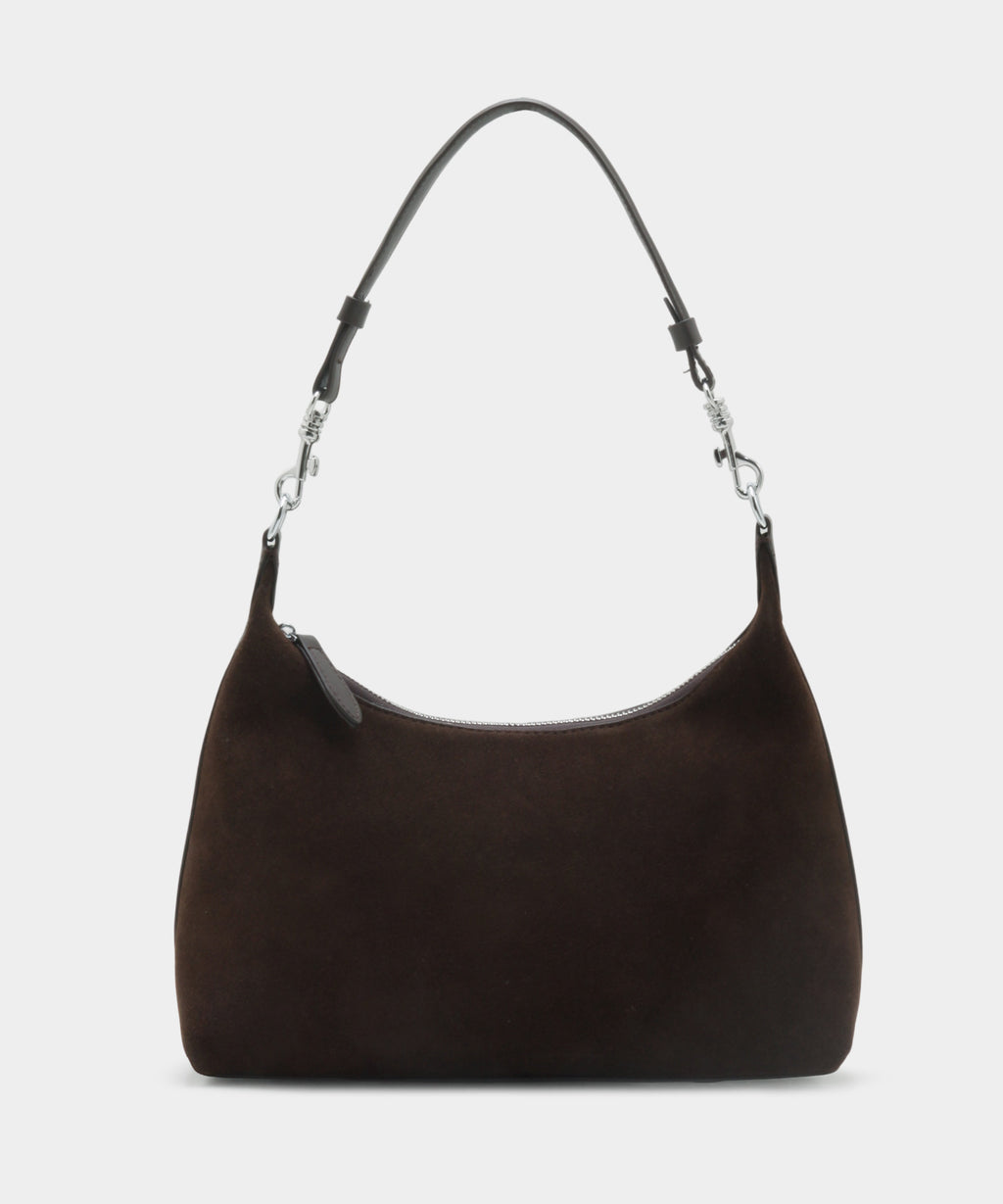 Velucia Suede Bag - Darkbrown