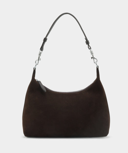 Velucia Suede Bag - Darkbrown