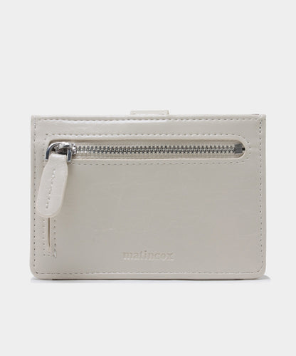 Buckle Card Wallet - Cream