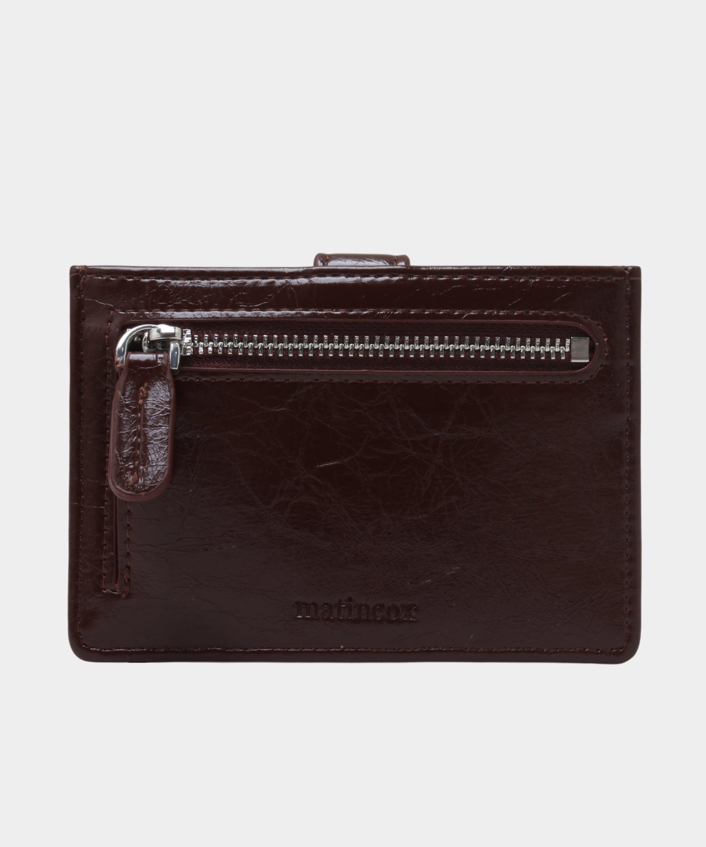 Buckle Card Wallet - Chocolate