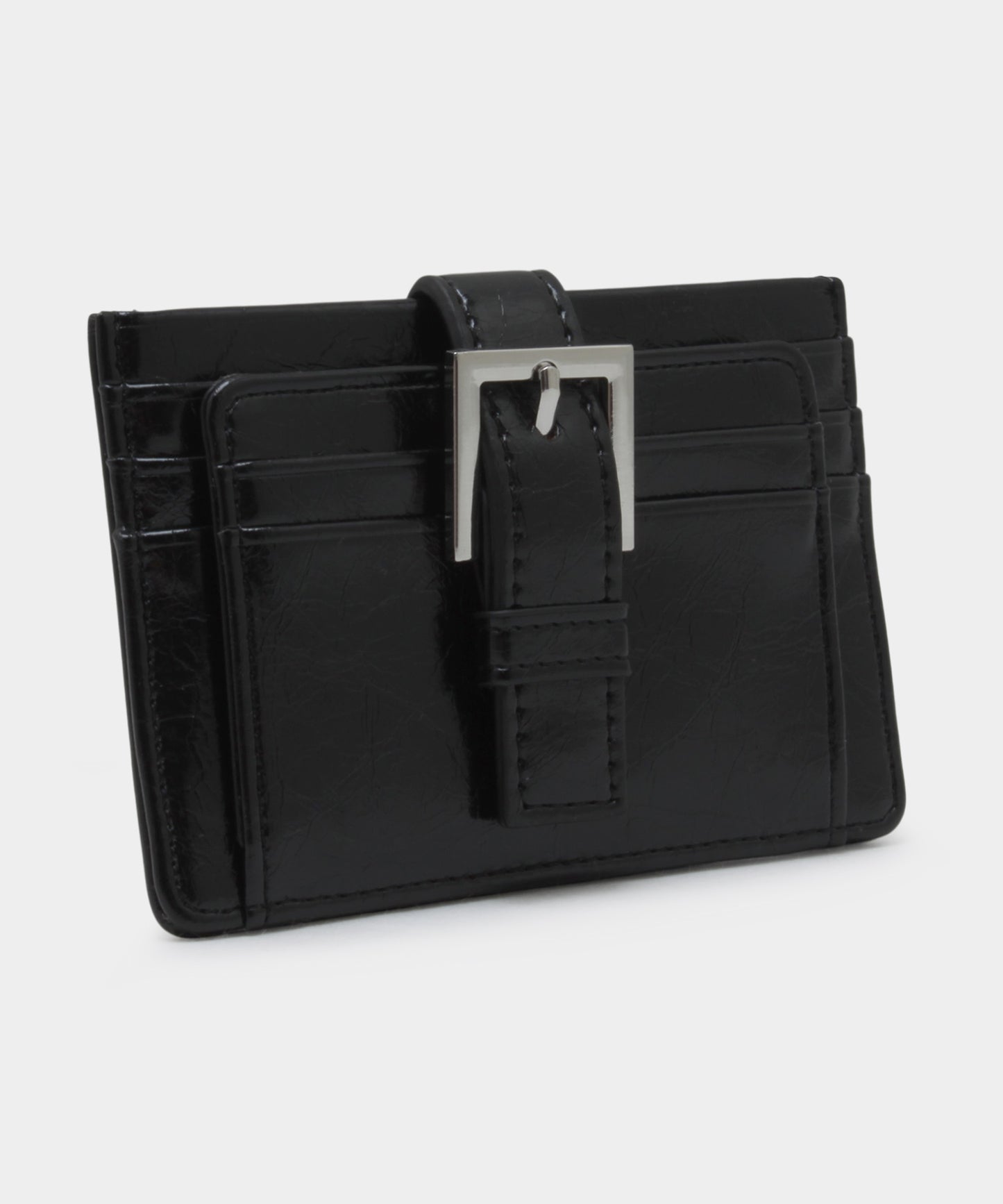 Buckle Card Wallet - Black