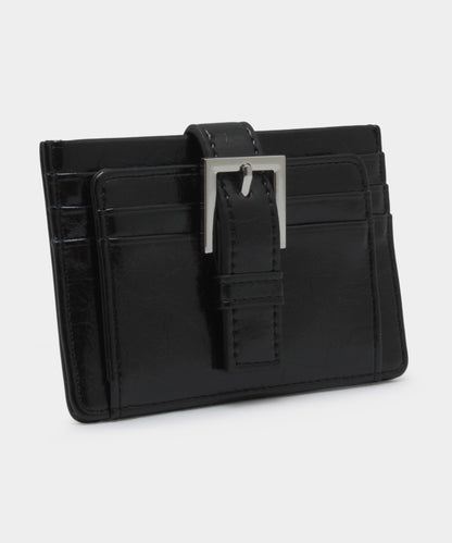 Buckle Card Wallet - Black