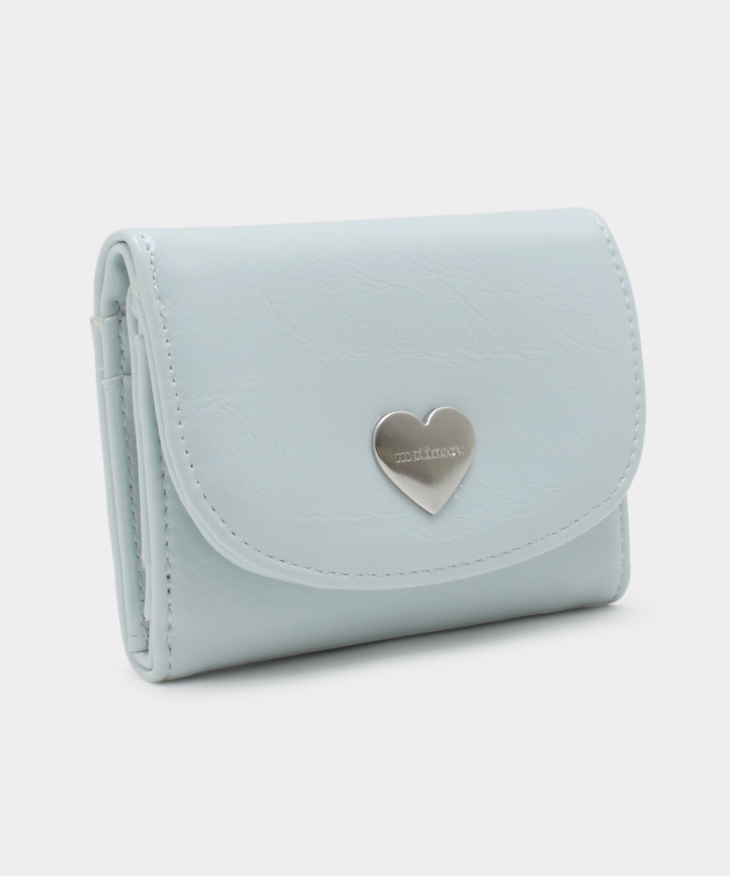 Heart Fold Wallet - Sky Blue