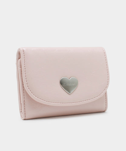 Heart Fold Wallet - Soft Pink
