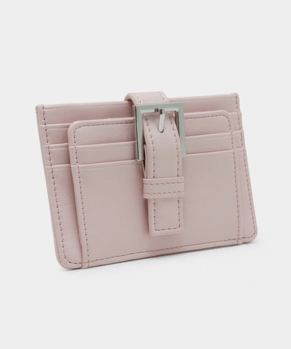 Buckle Card Wallet - Soft Pink