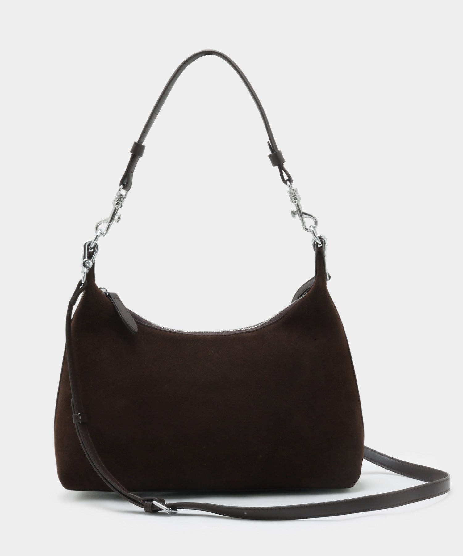 Velucia Suede Bag - Darkbrown