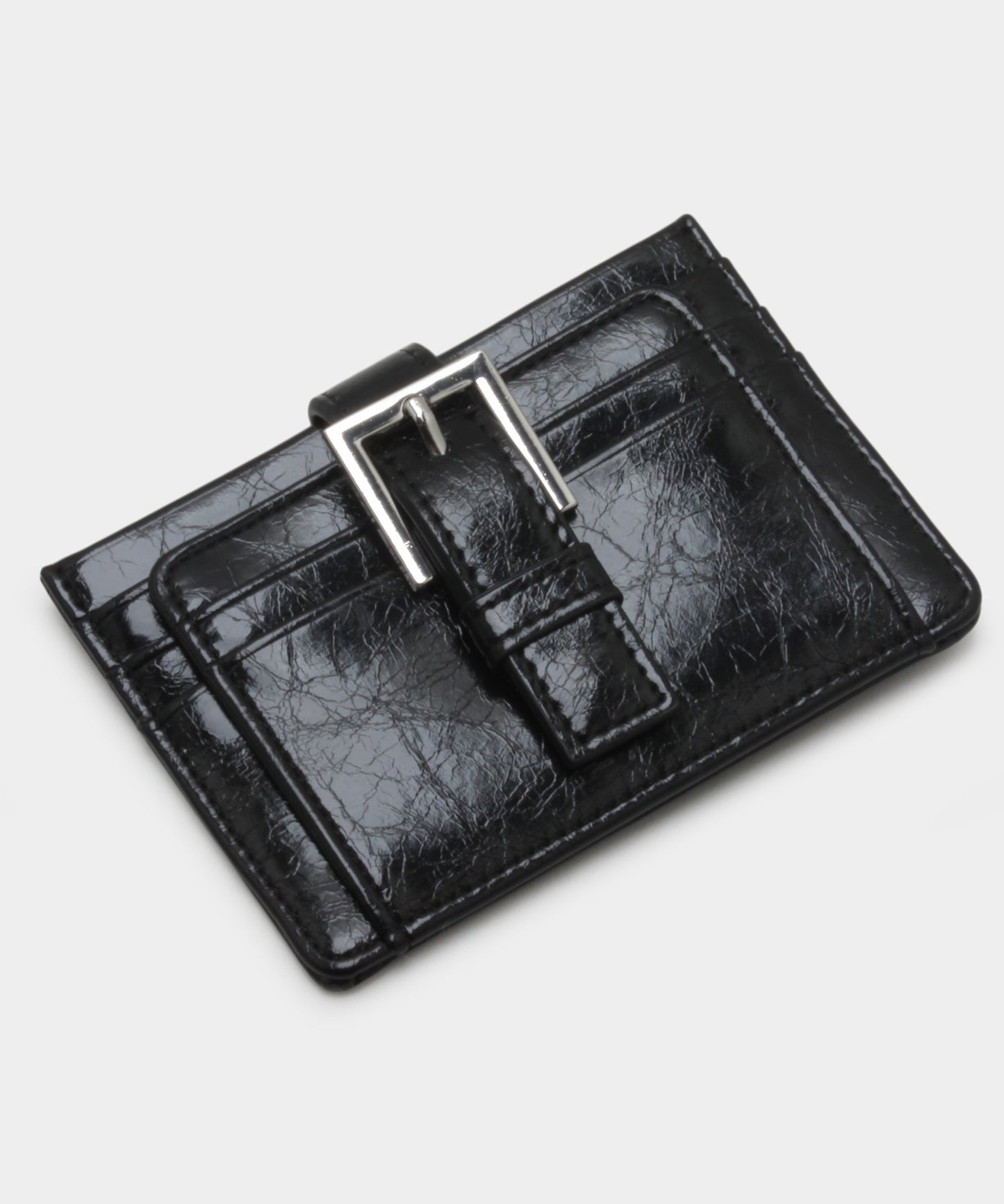Buckle Card Wallet - Black
