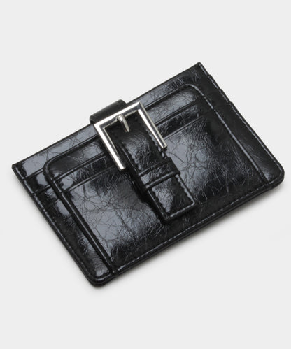 Buckle Card Wallet - Black