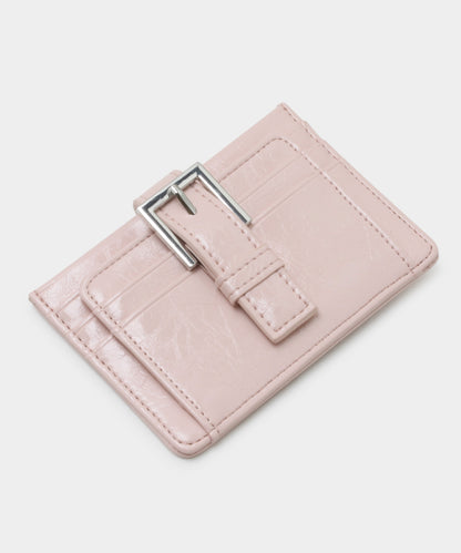 Buckle Card Wallet - Soft Pink