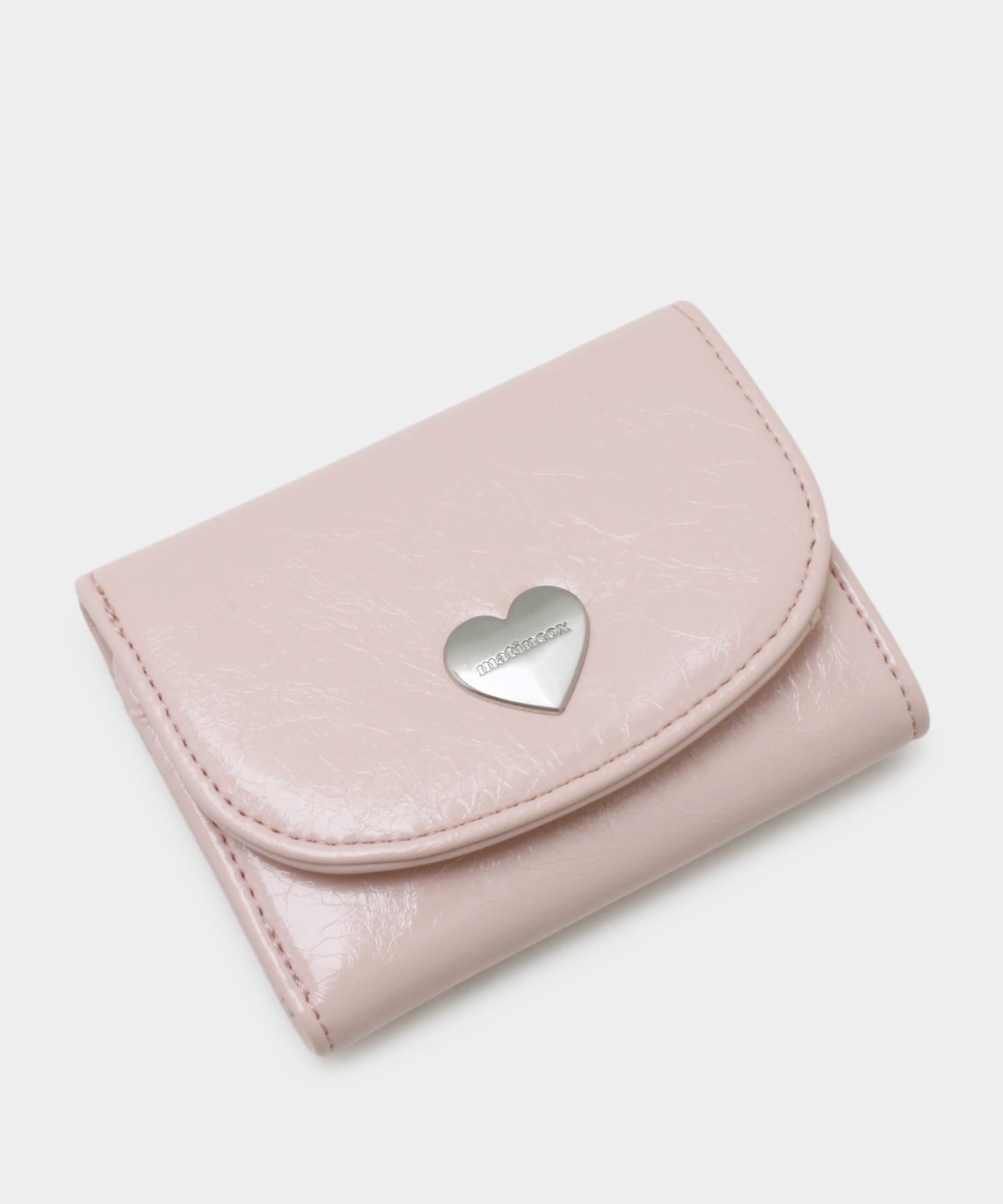 Heart Fold Wallet - Soft Pink