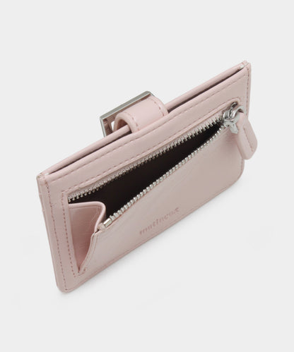 Buckle Card Wallet - Soft Pink