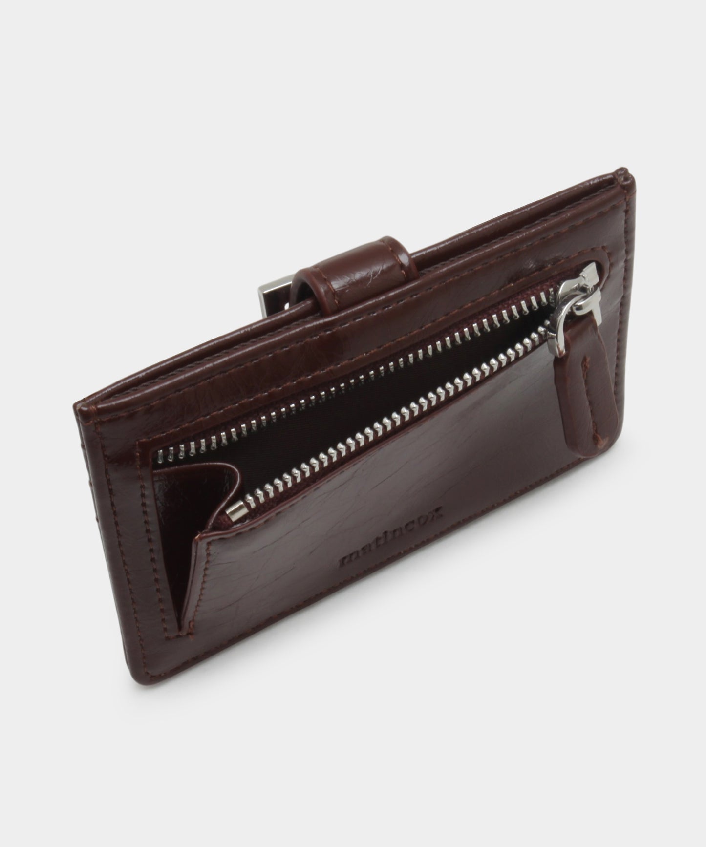 Buckle Card Wallet - Chocolate