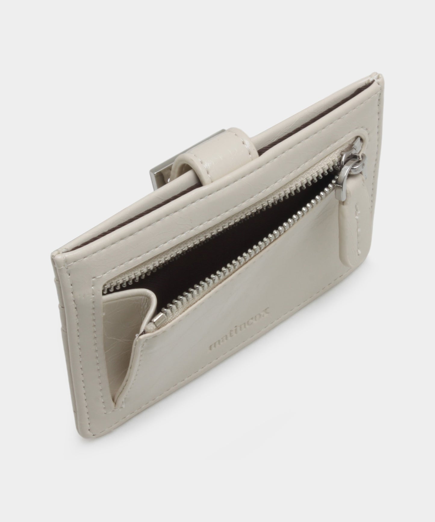 Buckle Card Wallet - Cream