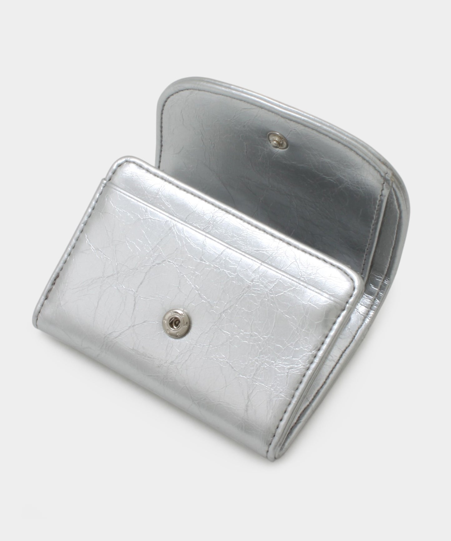 Heart Fold Wallet - Silver