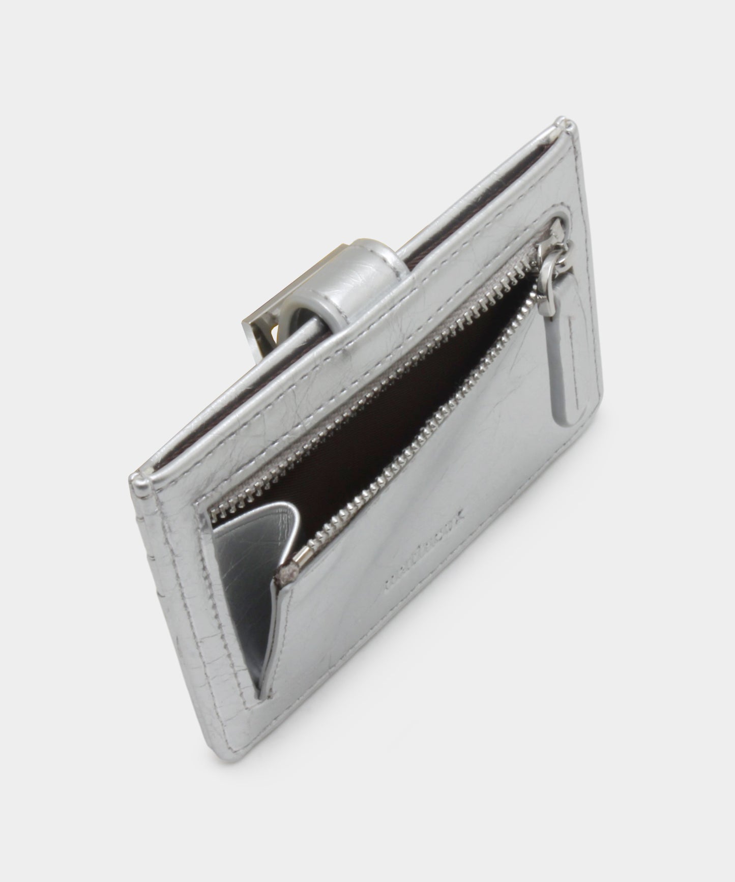 Buckle Card Wallet - Silver