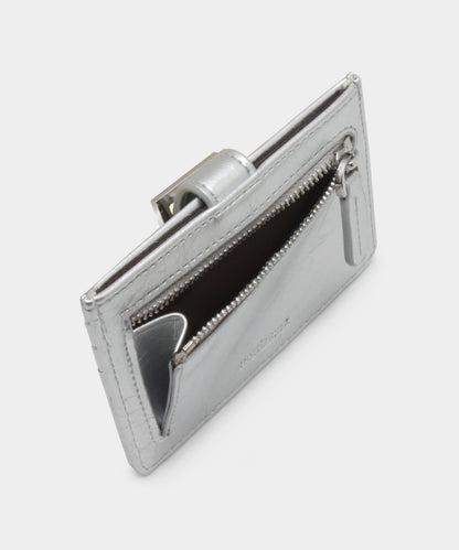 Buckle Card Wallet - Silver