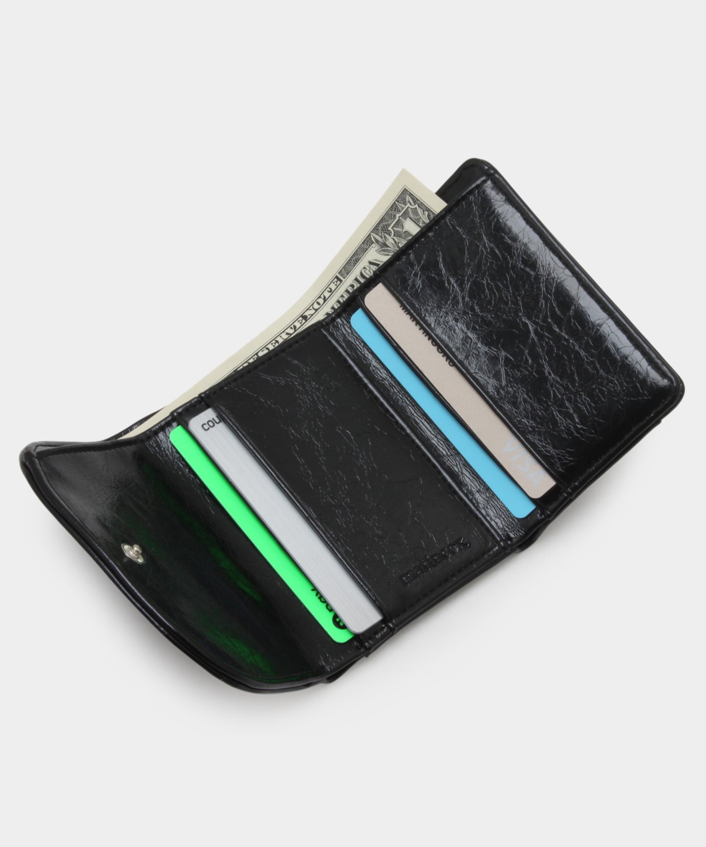 Heart Fold Wallet - Black