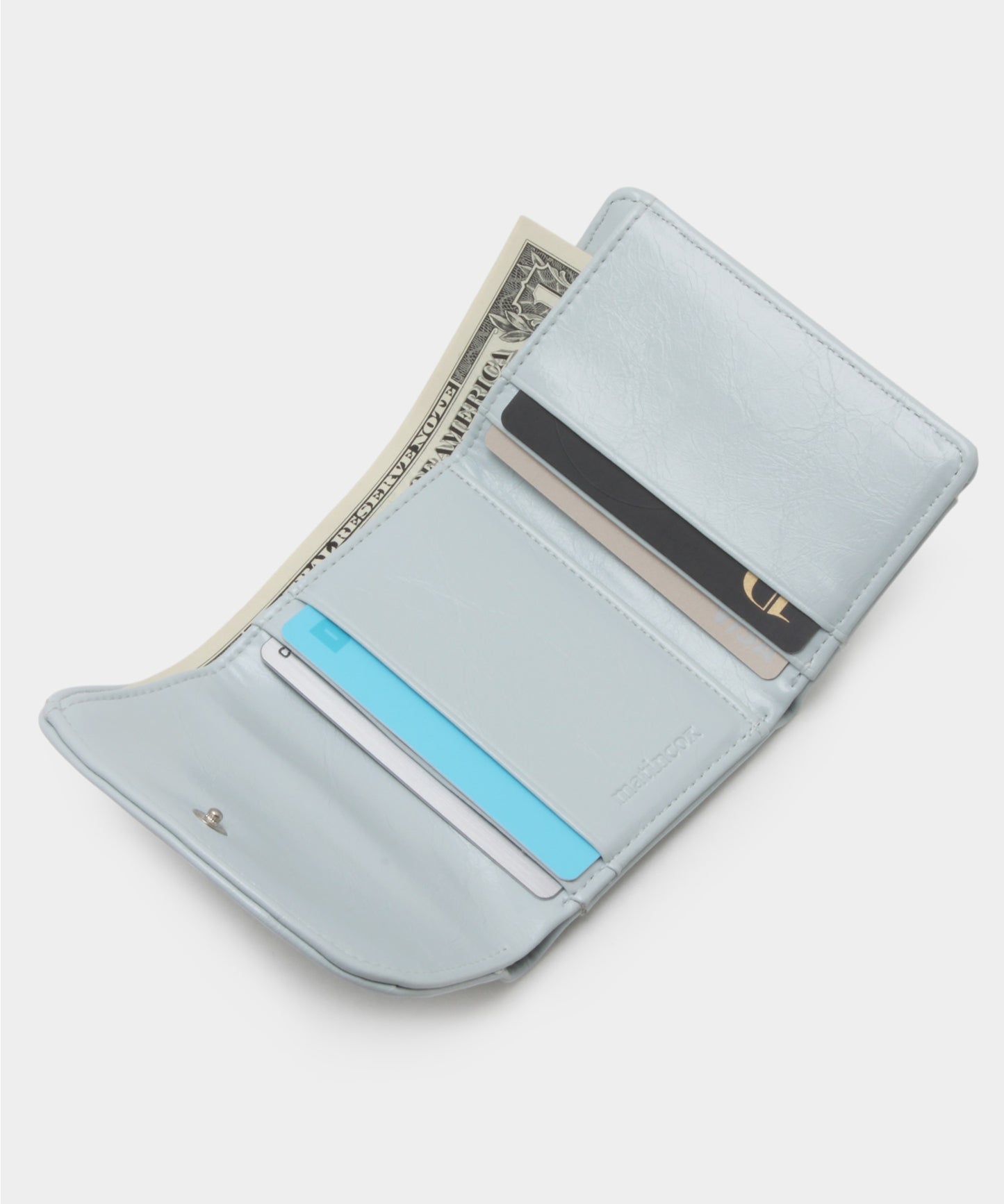 Heart Fold Wallet - Sky Blue