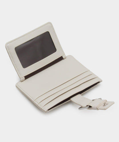 Buckle Card Wallet - Cream