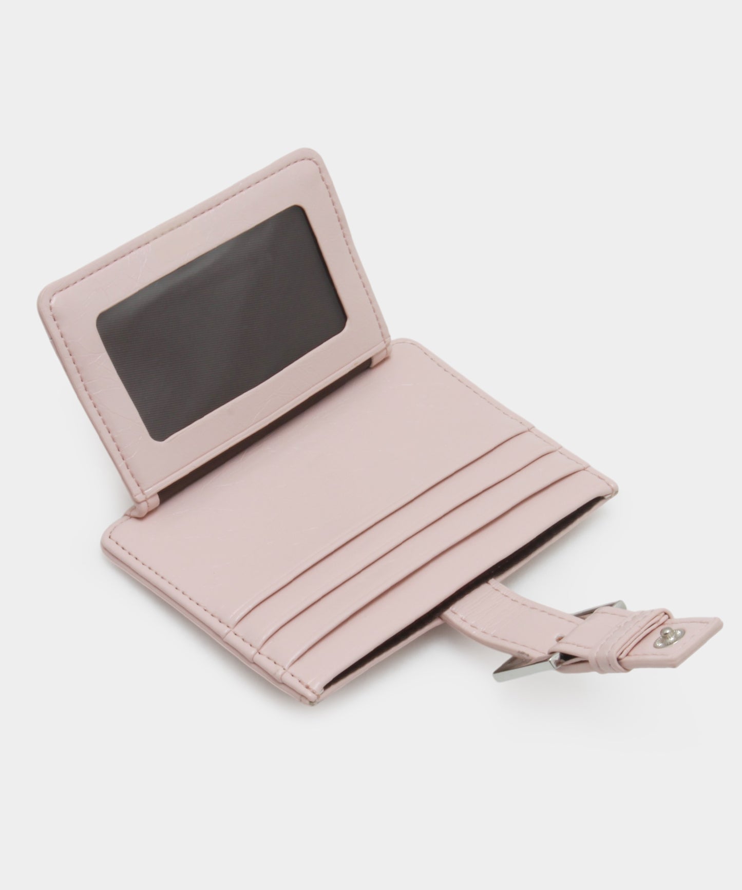 Buckle Card Wallet - Soft Pink