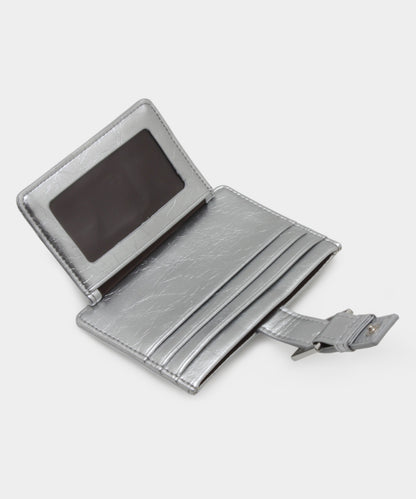 Buckle Card Wallet - Silver