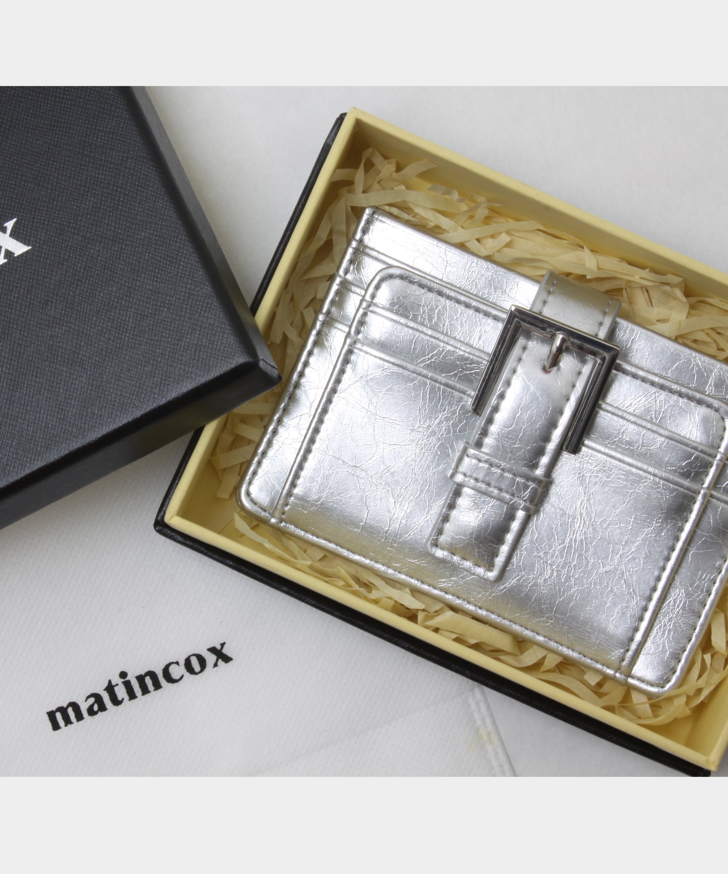 Buckle Card Wallet - Silver