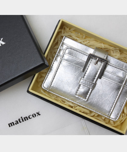 Buckle Card Wallet - Silver