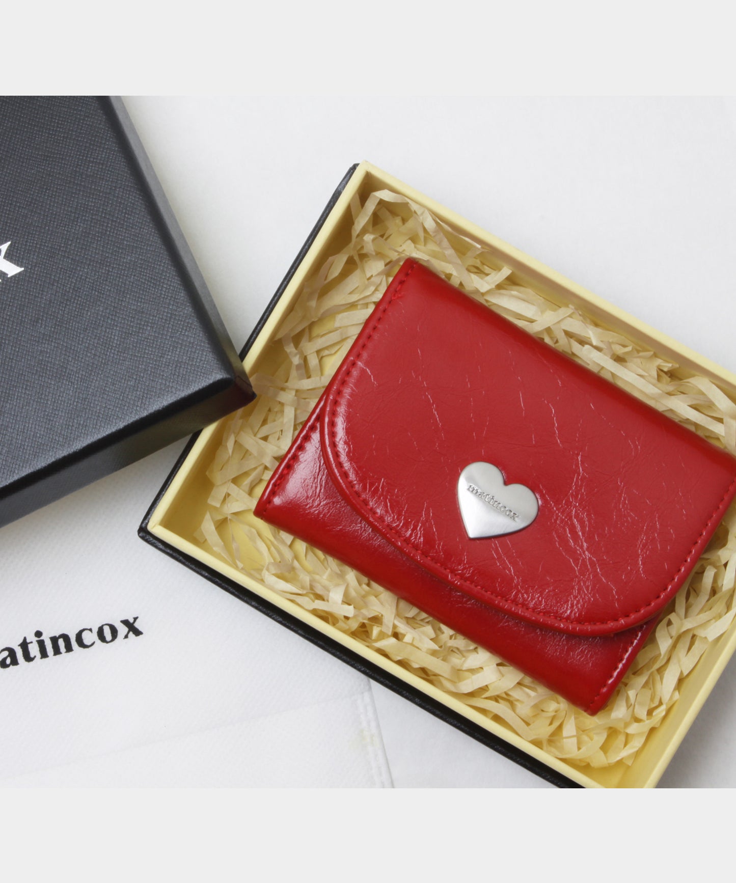 Heart Fold Wallet - Red