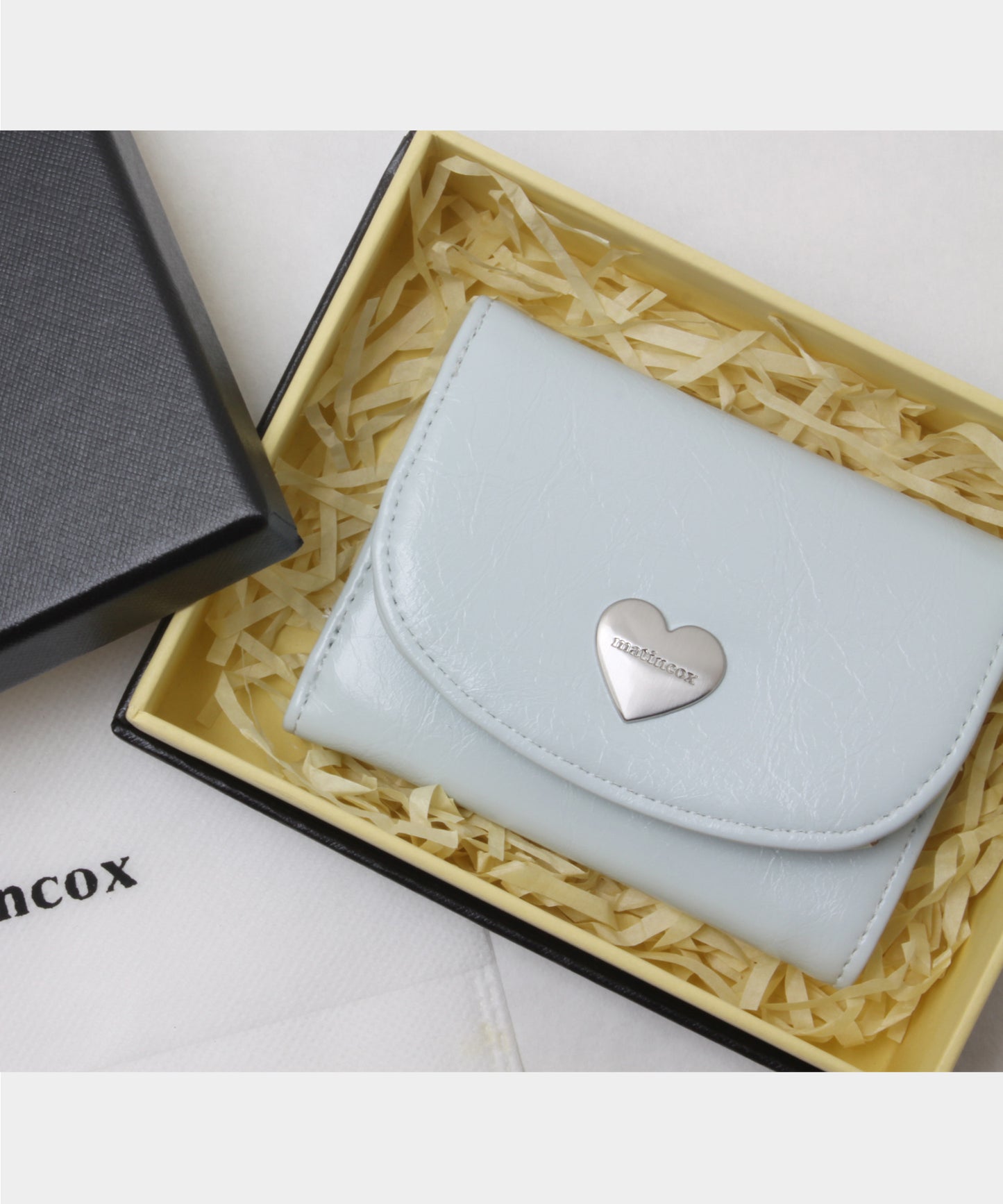 Heart Fold Wallet - Sky Blue