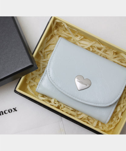 Heart Fold Wallet - Sky Blue